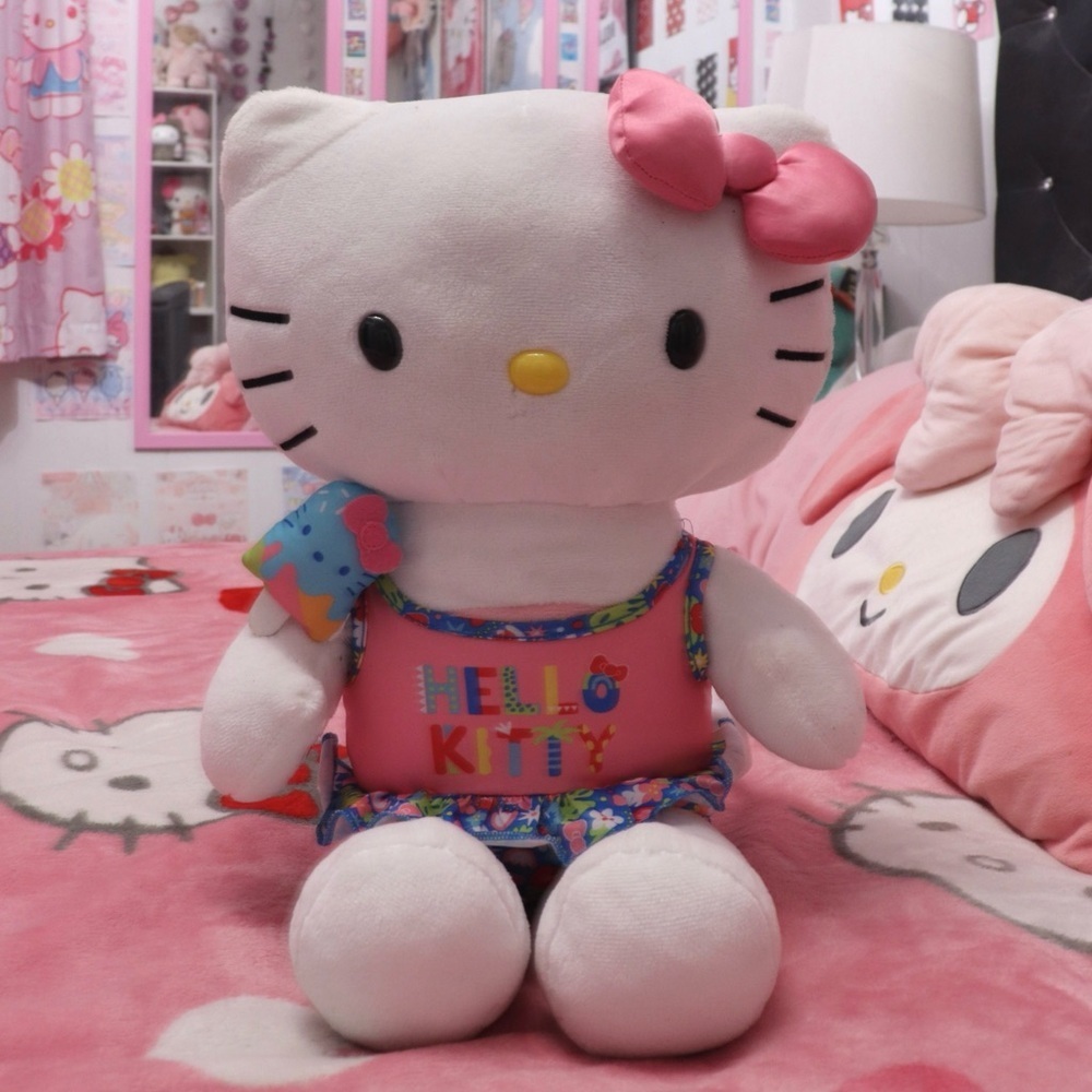 Build-a-Bear Hello Kitty Summer Plush with Popsicle